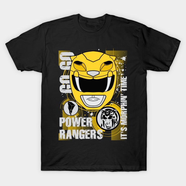 It's Morphin' Time Yellow Ranger, MMPR T-Shirt by Vitalitee